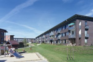 Außenansicht eines Wohngebäudes der Erich Thor Wohnungsunternehmen GmbH